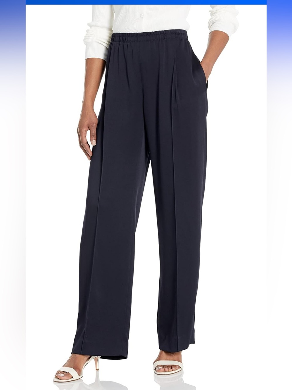 Vince Black Knit Elastic-Waist Wool Blend Pants size XS